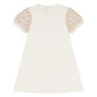 فستان عاجي مطبوع عليه حقيبة للبنات الصغار, 1, hi-res