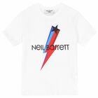 Boys White Logo T-Shirt, 2, hi-res