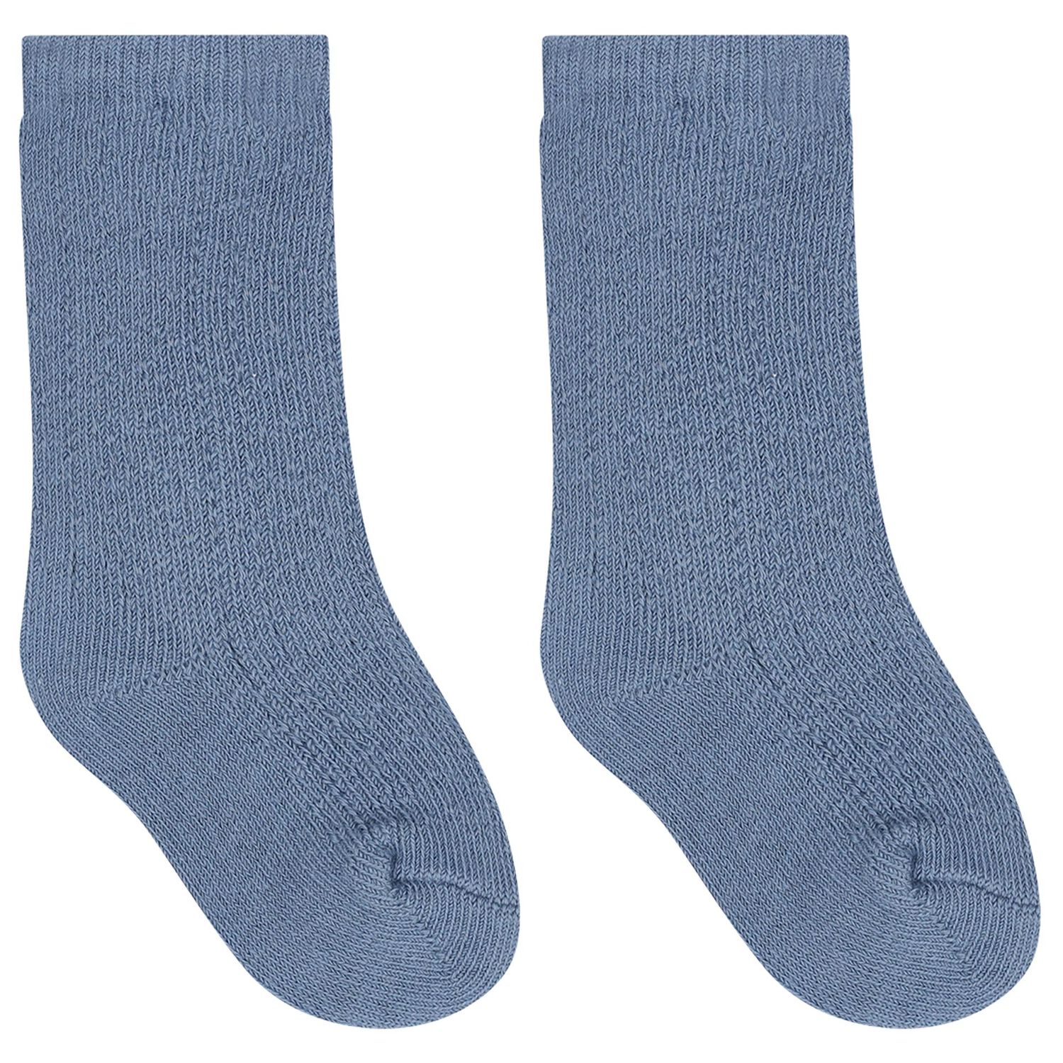 Baby Boys Blue Knitted Socks, 1, hi-res