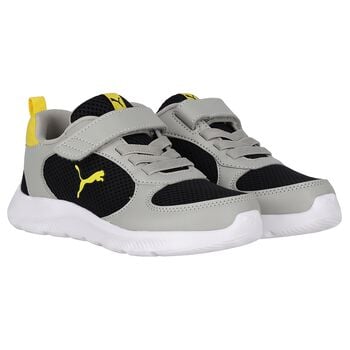 Boys Grey & Black Fun Racer 2 AC Trainers