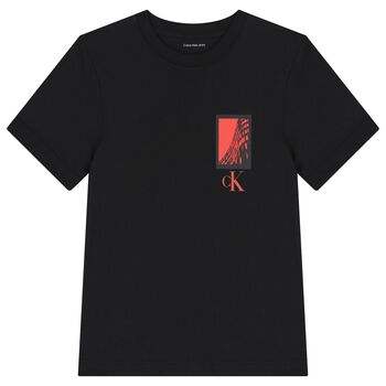 Boys Black Logo T-Shirt