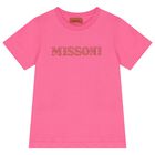 Girls Pink Logo T-Shirt, 2, hi-res