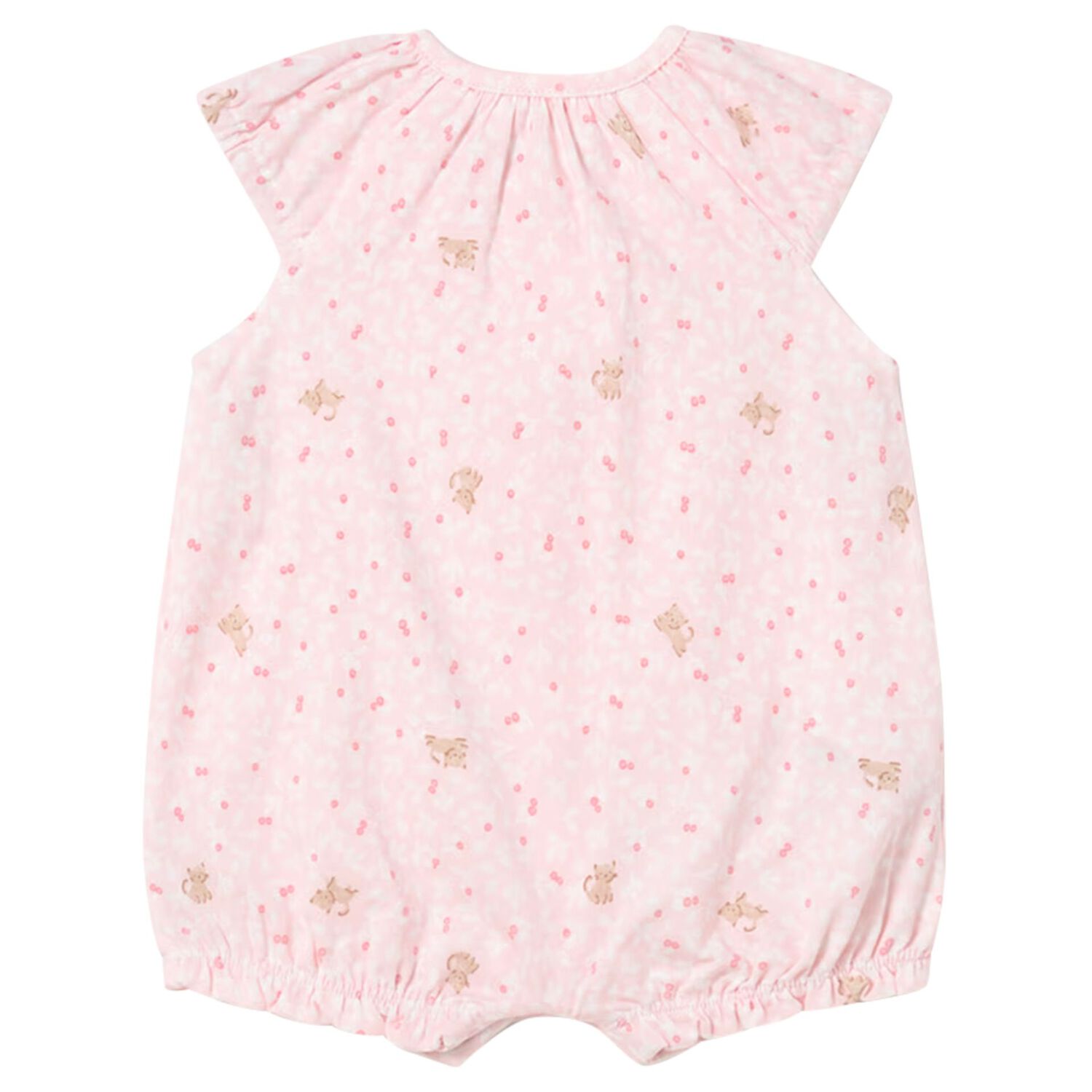 Baby Girls Pink Romper, 1, hi-res