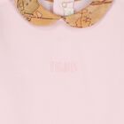 طقم هدايا ملابس أطفال بناتي بطبعة خريطة جغرافية باللونين الوردي والبيج, 2, hi-res