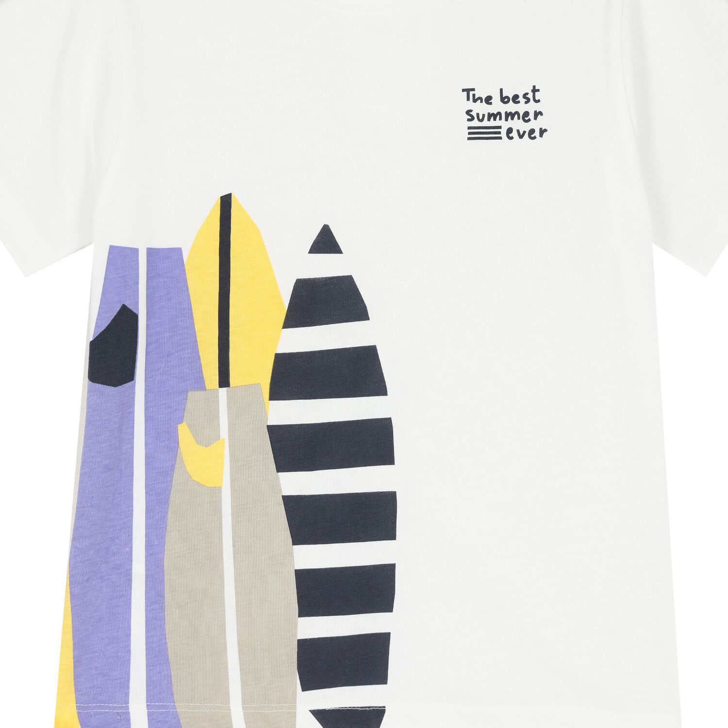 طقم أولاد شورت باللون الأبيض والأصفر, 4, hi-res