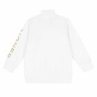 Boys White Logo Zip Up Top, 1, hi-res