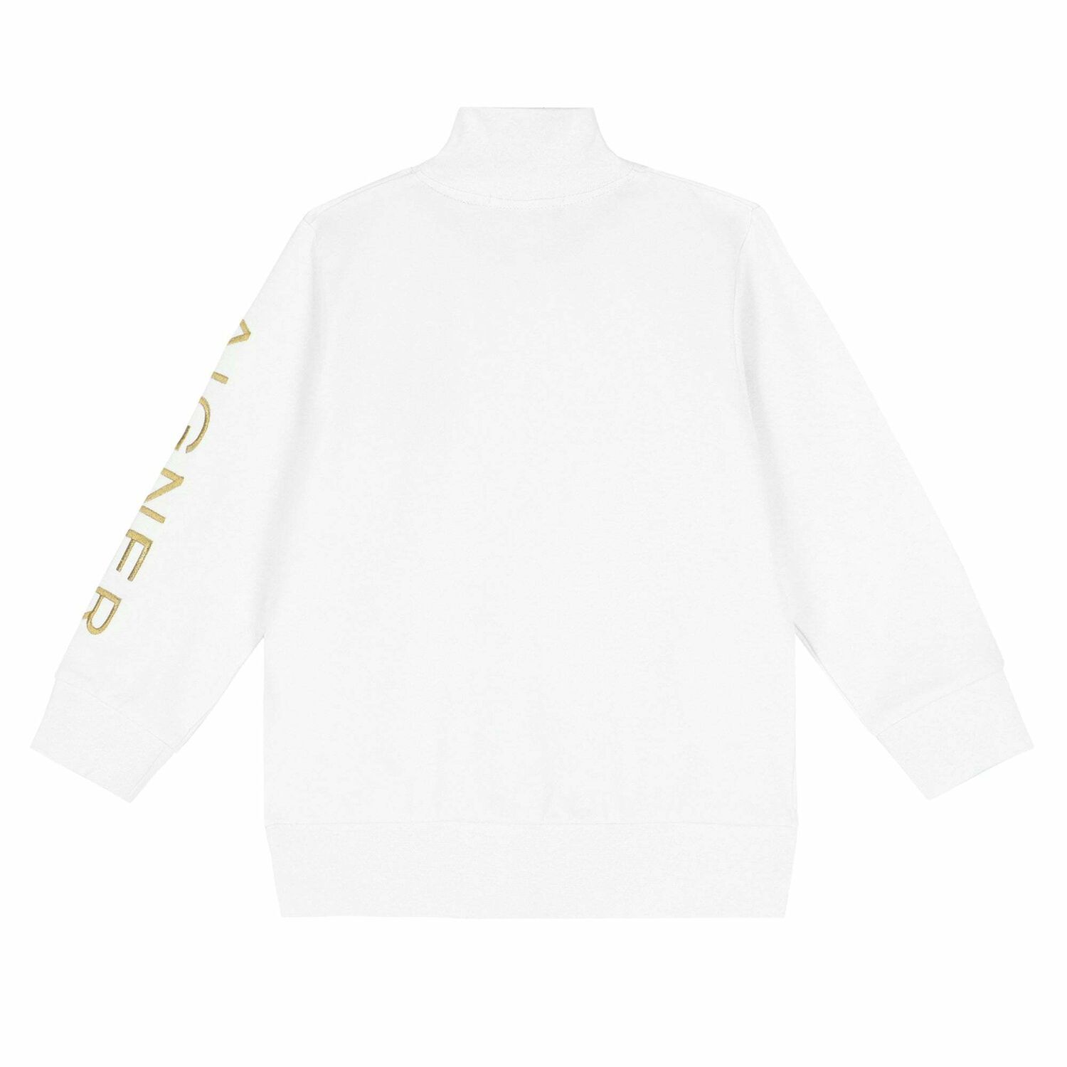 Boys White Logo Zip Up Top, 1, hi-res image number null