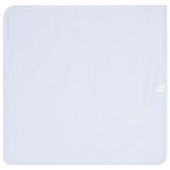 بطانية بيبي بنات بطبعة أرنب باللون العاجى و الأزرق, 1 بطانية بيبي بنات بطبعة أرنب باللون العاجى و الأزرق