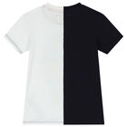 تيشيرت أولاد بطبعة تيدى باللون الابيض والكحلى, 1, hi-res