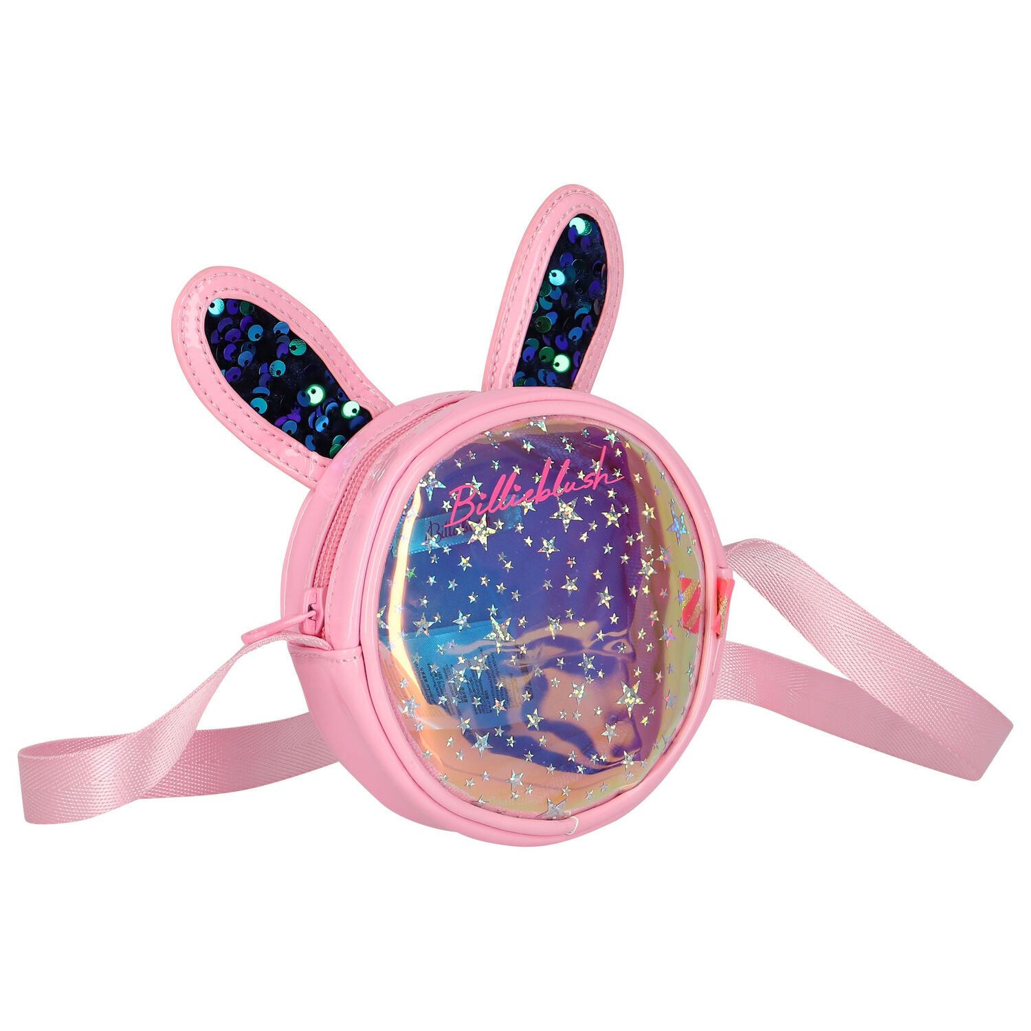 حقيبة يد بنات بالشعار باللون الوردى, 1, hi-res