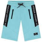 Boys Aqua Logo Shorts, 3, hi-res