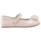 Girls Ivory Flower Shoes , 2, hi-res