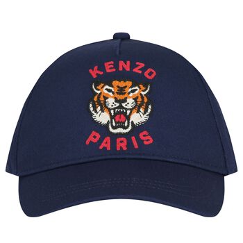 Navy Blue Tiger Logo Cap