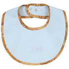 طقم هدايا ملابس أطفال للأولاد بطبعة خريطة جغرافية باللونين الأزرق والبيج, 1, hi-res