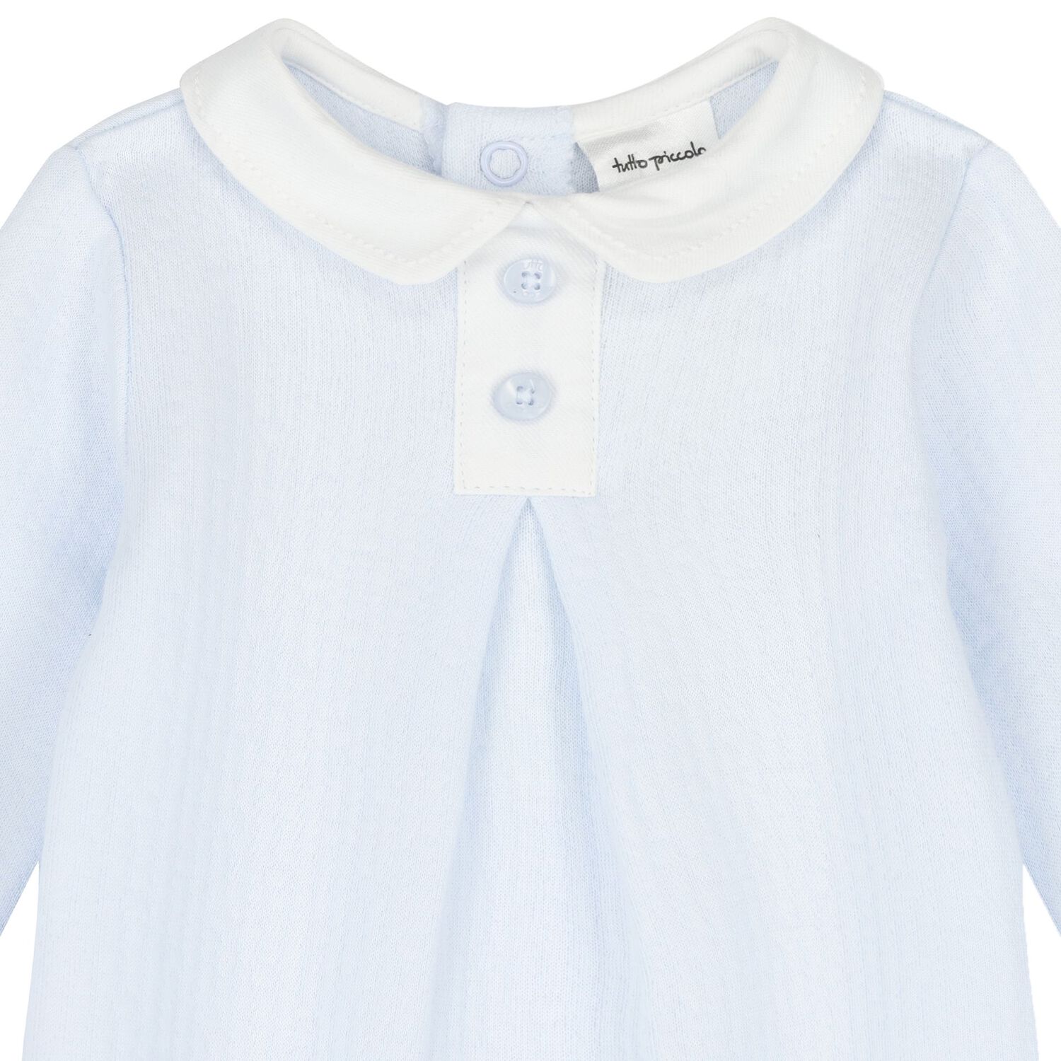 Baby Boys White & Blue Babygrow, 1, hi-res image number null