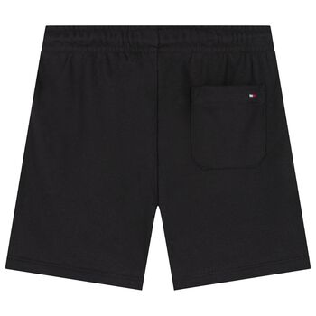 Boys Black Logo Shorts