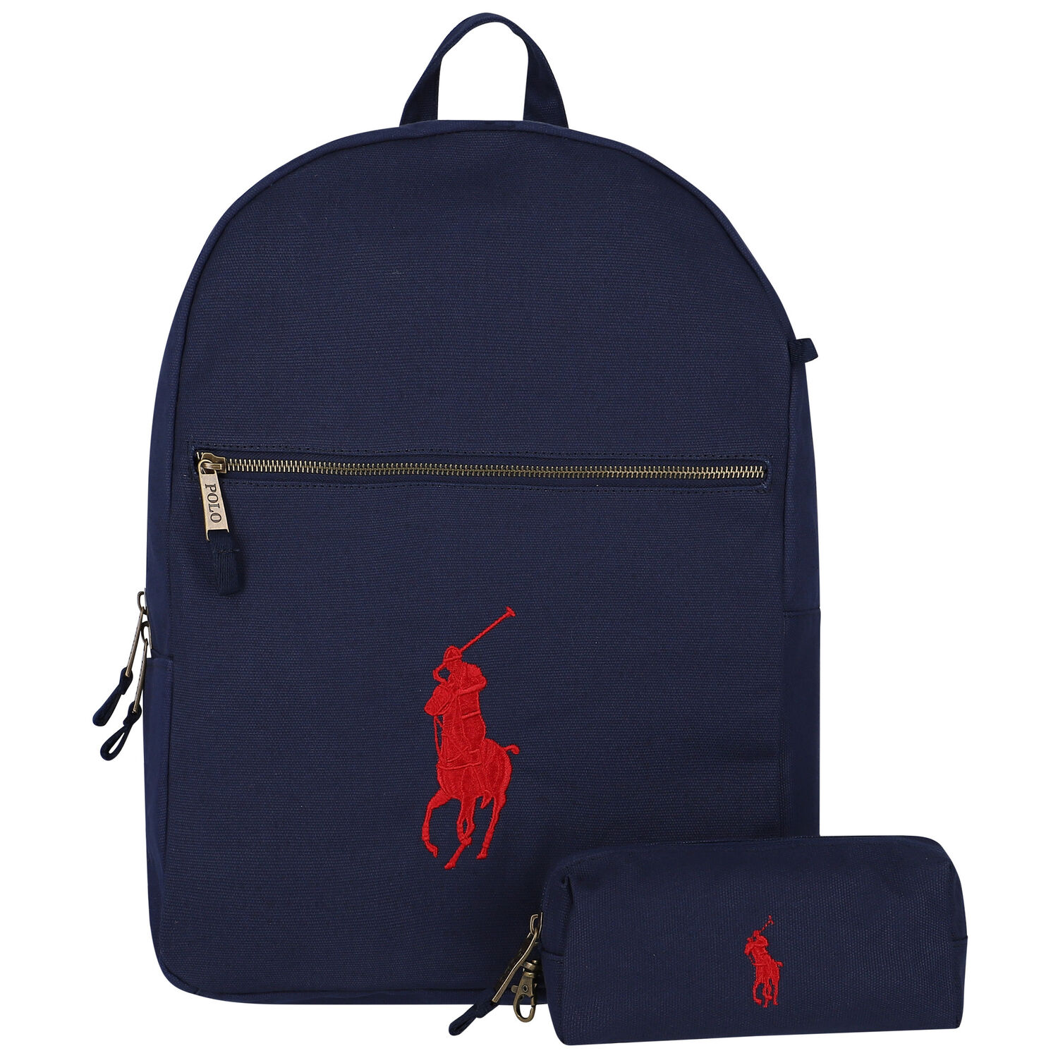 Navy Blue Logo Backpack, 1, hi-res