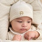 Ivory Logo Baby Hat, 1, hi-res