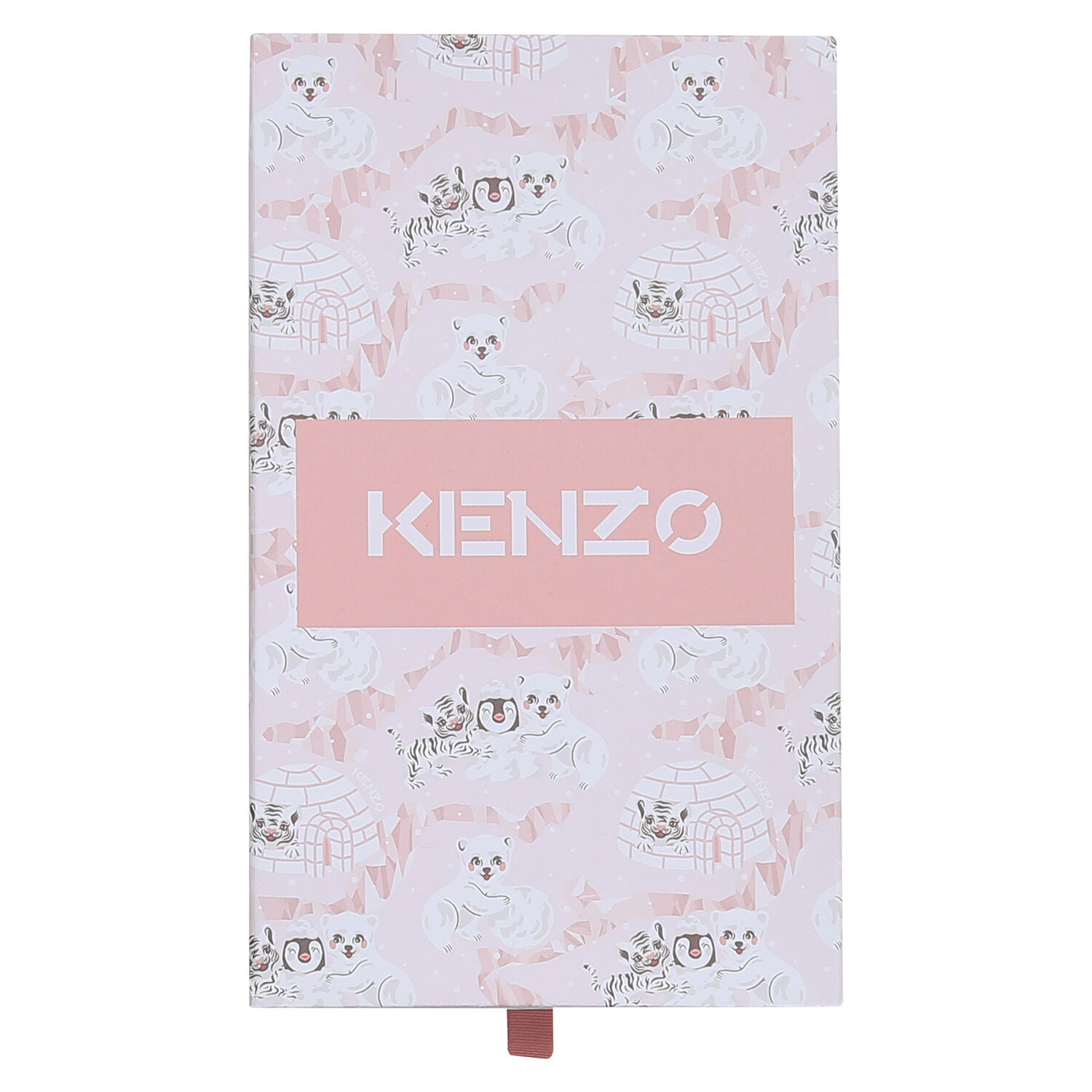 طقم أفرول بالشعار باللون الوردي للبنات , 1, hi-res