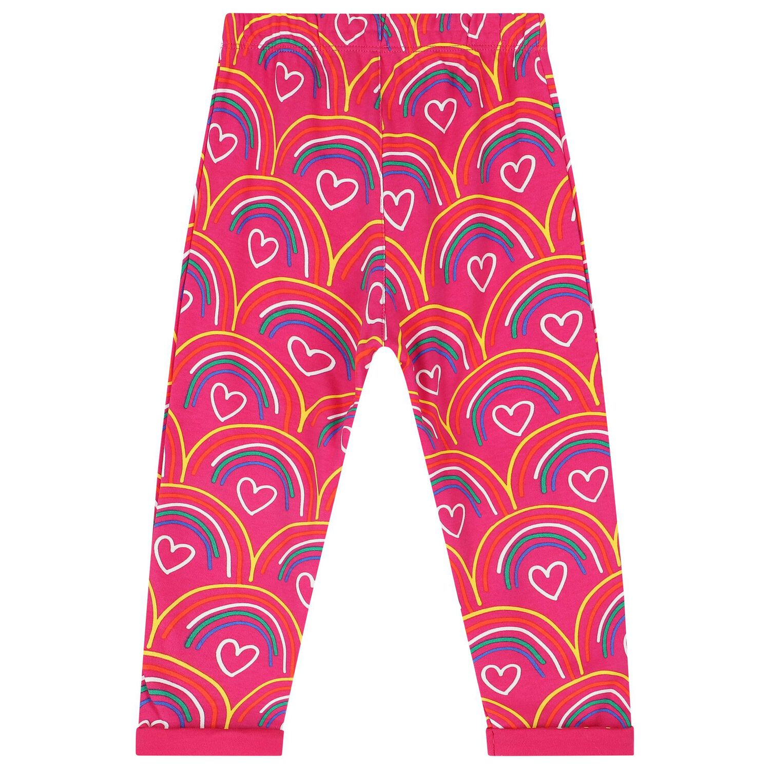 Younger Girls Pink Rainbow Tracksuit, 1, hi-res image number null