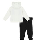 Younger Girls White & Black Hello Kitty Tracksuit, 1, hi-res