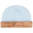 طقم هدايا ملابس أطفال للأولاد الصغار بطبعة خريطة جغرافية باللونين البيج والأزرق, 1, hi-res