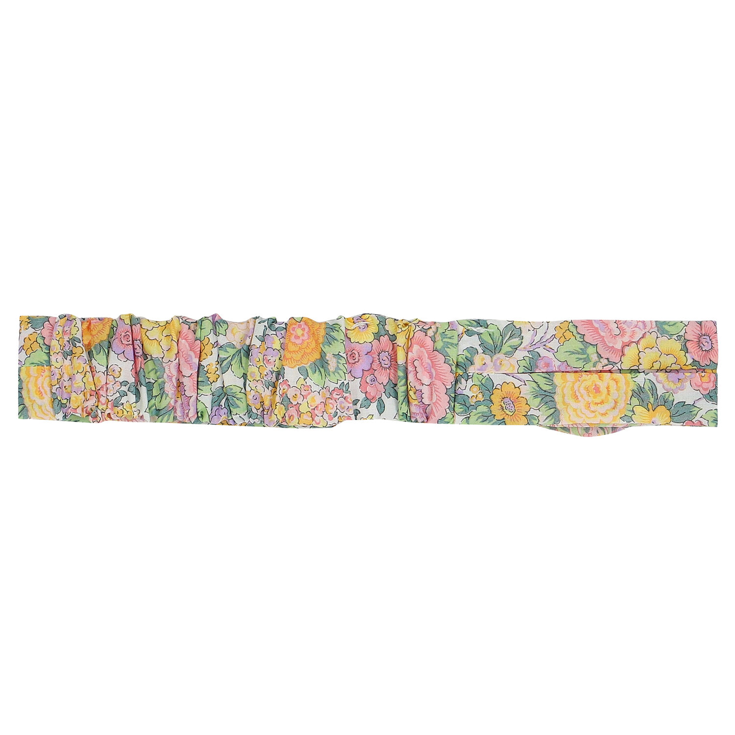 Baby Girls Yellow Floral Liberty Headband, 1, hi-res