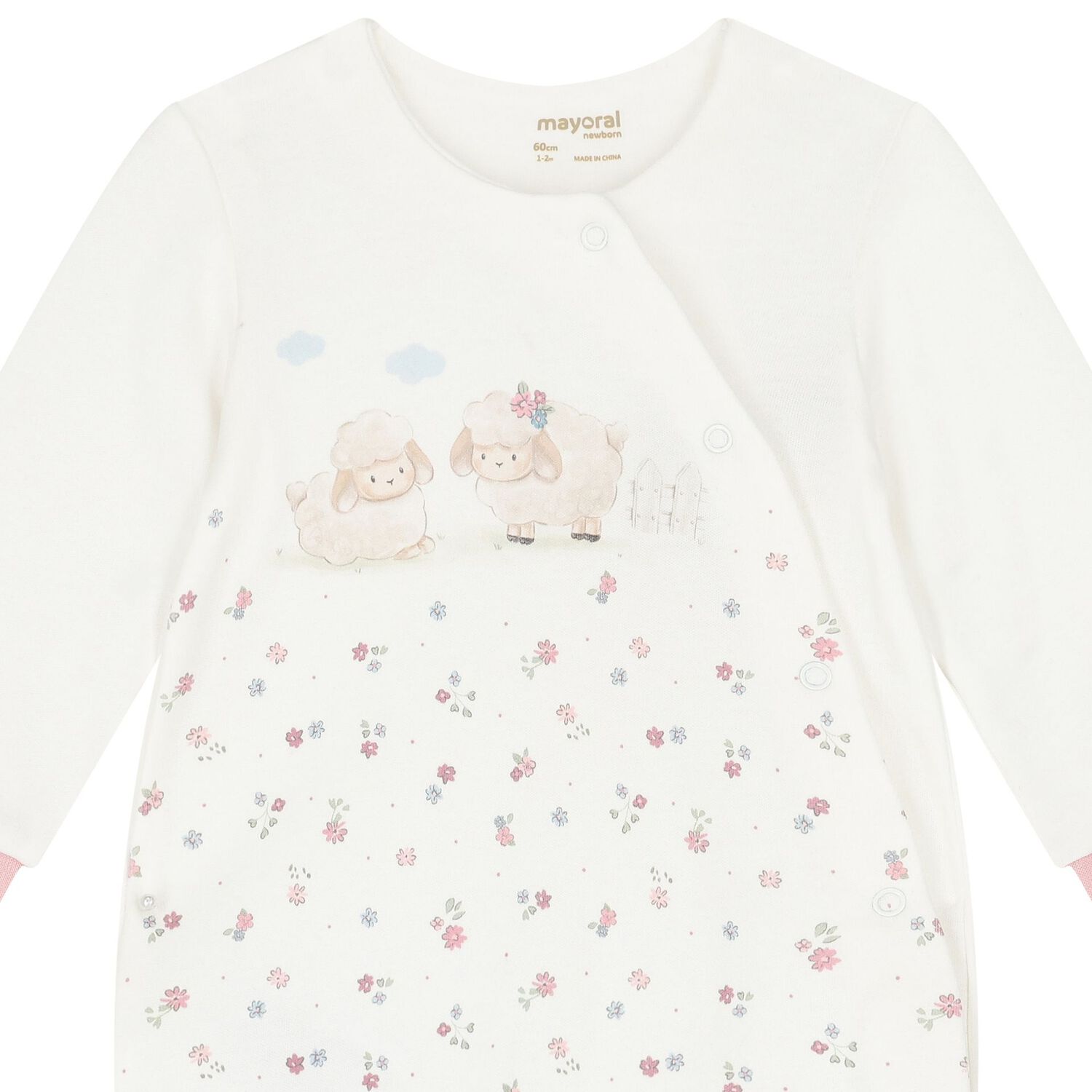 طقم هدية بنات باللون الأبيض والوردي, 2, hi-res