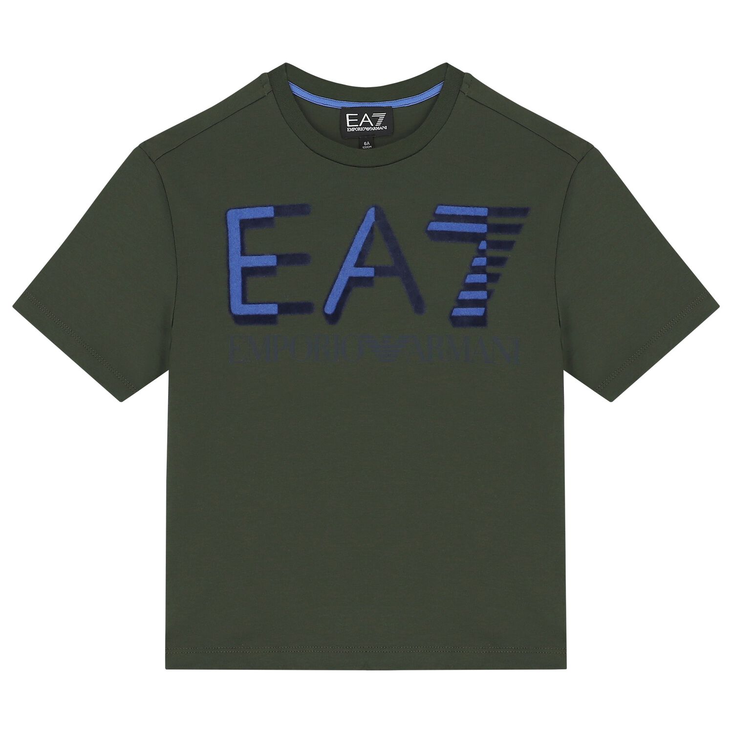 تيشيرت أولاد بالشعار باللون الأخضر, 4, hi-res