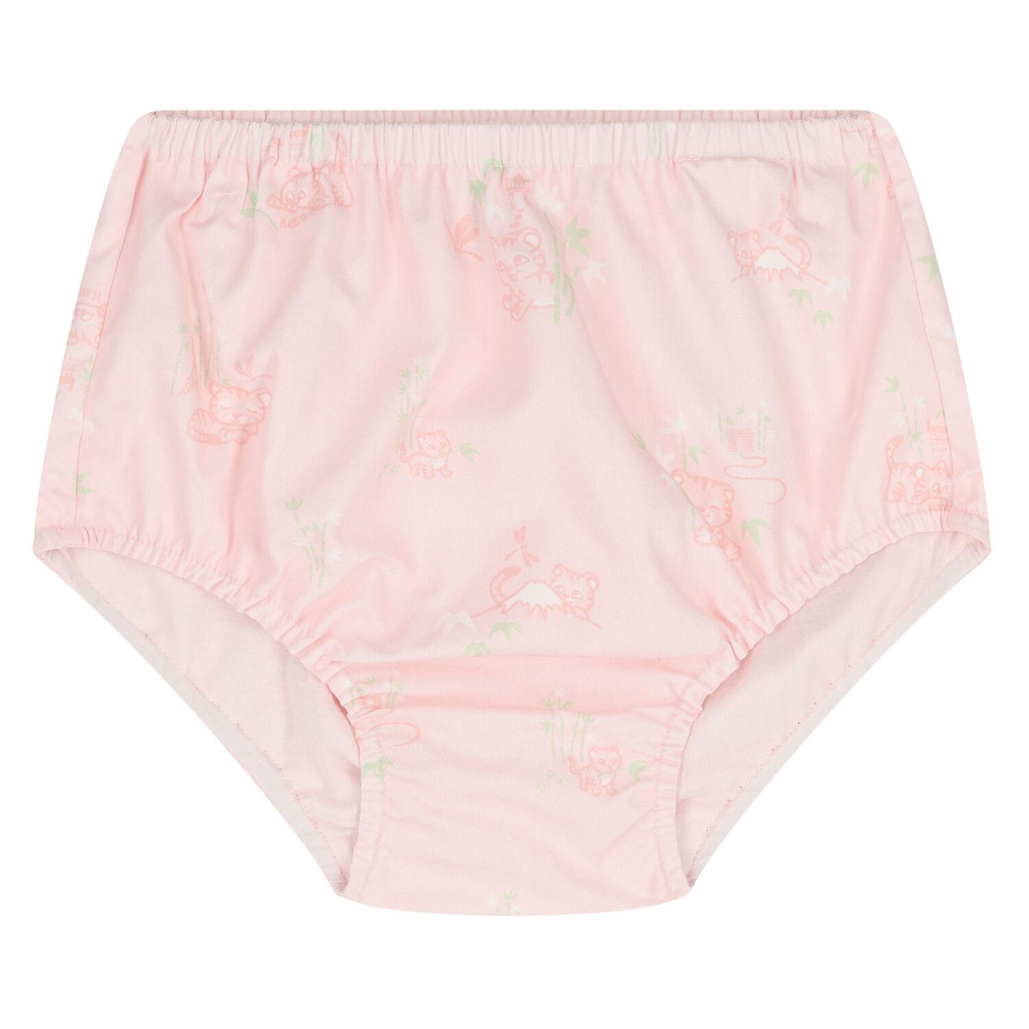 طقم فستان أطفال بطبعة نمر باللون الوردي للبنات, 1, hi-res