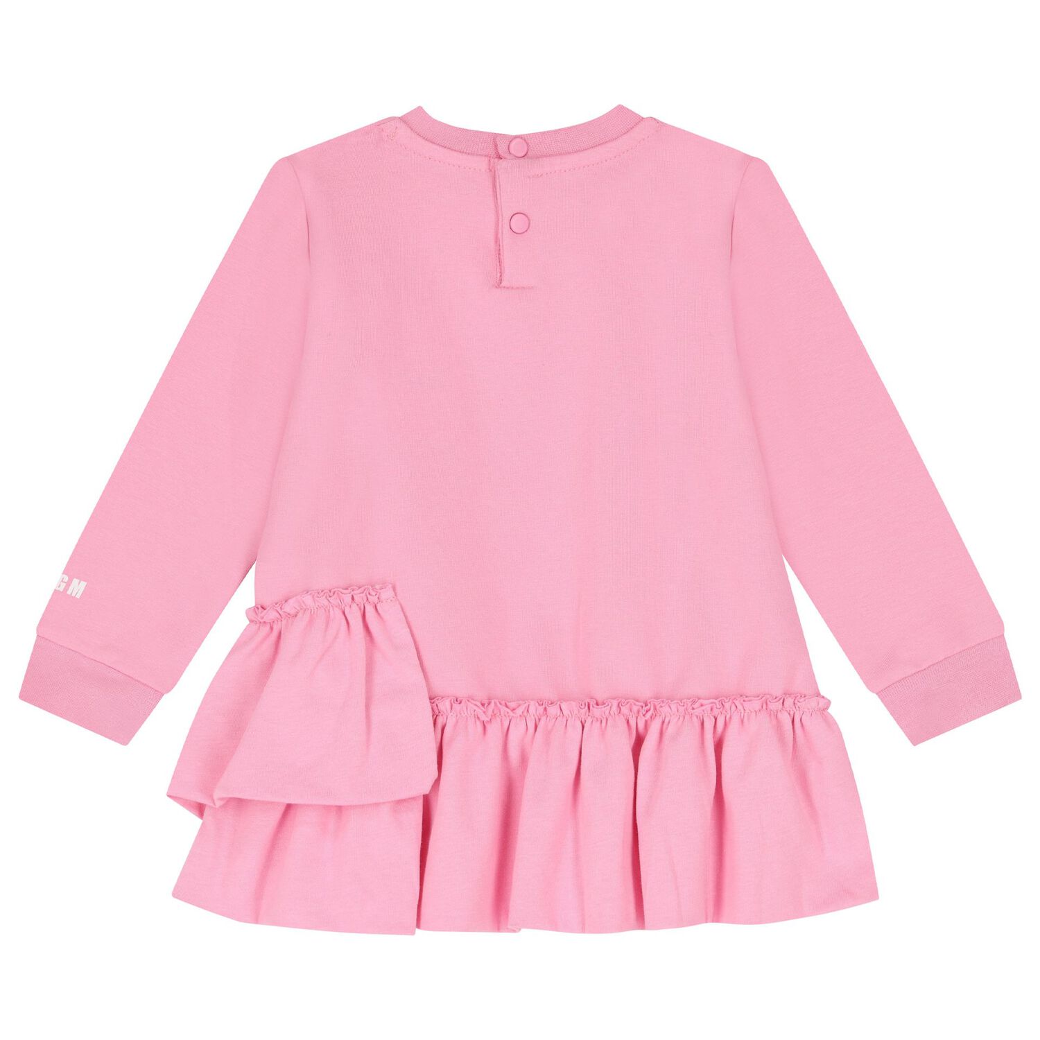 Younger Girls Pink Logo Dress, 1, hi-res