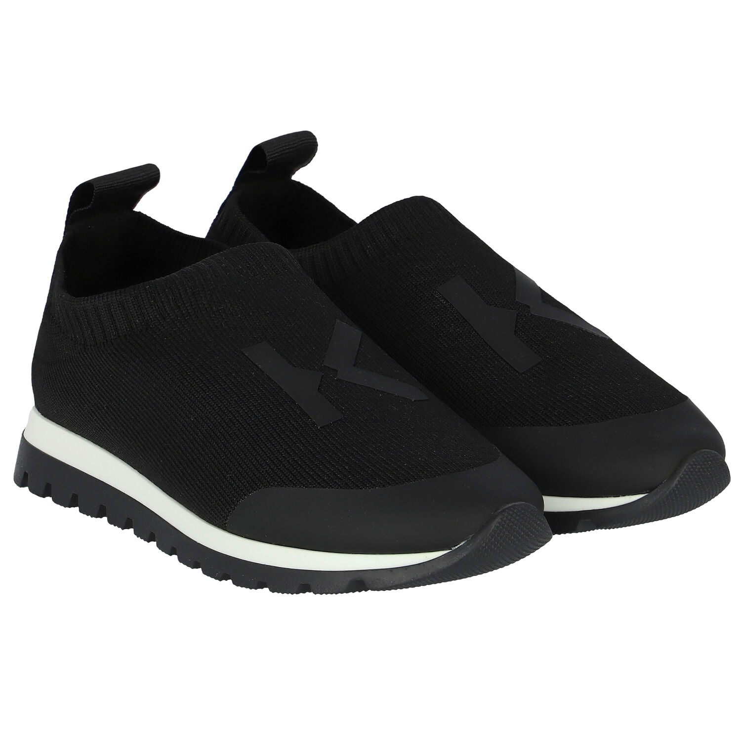 Boys Black Logo Trainers, 1, hi-res image number null