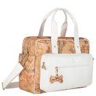 Beige & White Geo Map Baby Changing Bag, 3, hi-res
