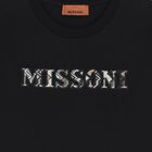 Boys Black Logo T-Shirt, 1, hi-res