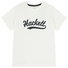 Boys White Logo T-Shirt, 3, hi-res