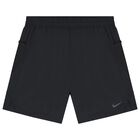 Boys Black Logo Shorts, 1, hi-res