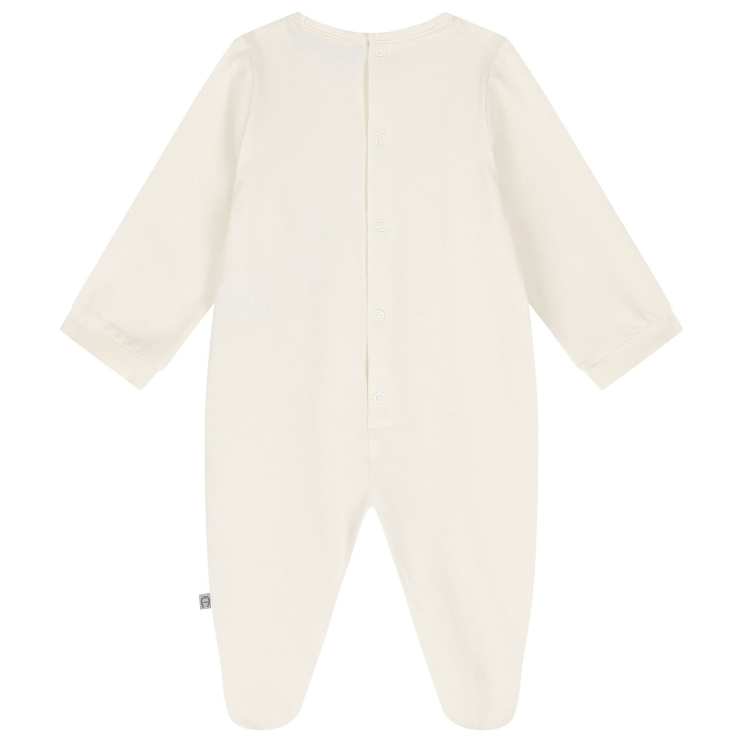 Baby Girls White & Gold Ruffled Babygrow, 1, hi-res image number null