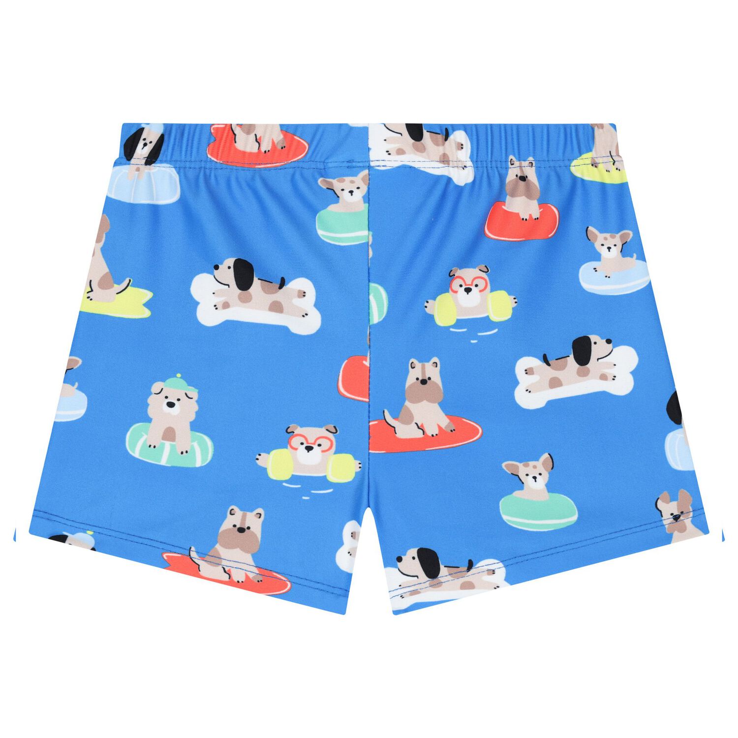 طقم شورت سباحة باللون الأبيض والأزرق للأولاد الصغار, 2, hi-res image number null