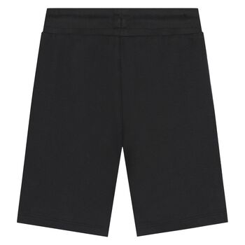 Younger Boys Black Logo Shorts