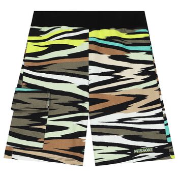 Boys Boys Multi-Coloured Zigzag Logo Shorts
