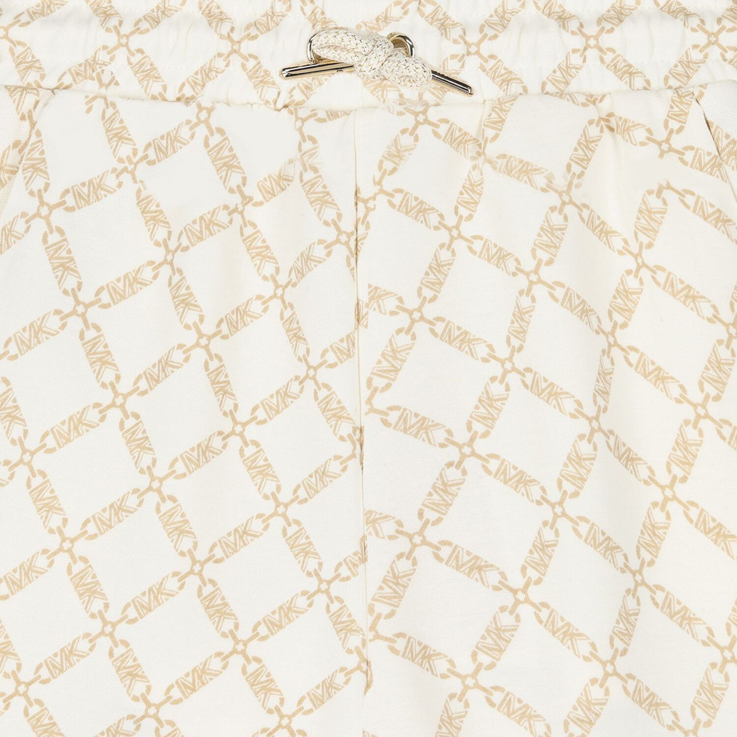 شورت بنات بالشعار باللون العاجي والذهبي, 1, hi-res image number null