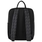 Girls Black Logo Backpack, 1, hi-res