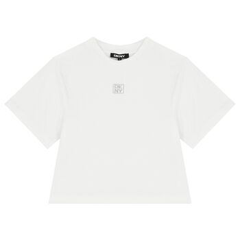 Girls White Logo T-Shirt