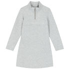 فستان بالشعار باللون الرمادي, 2, hi-res