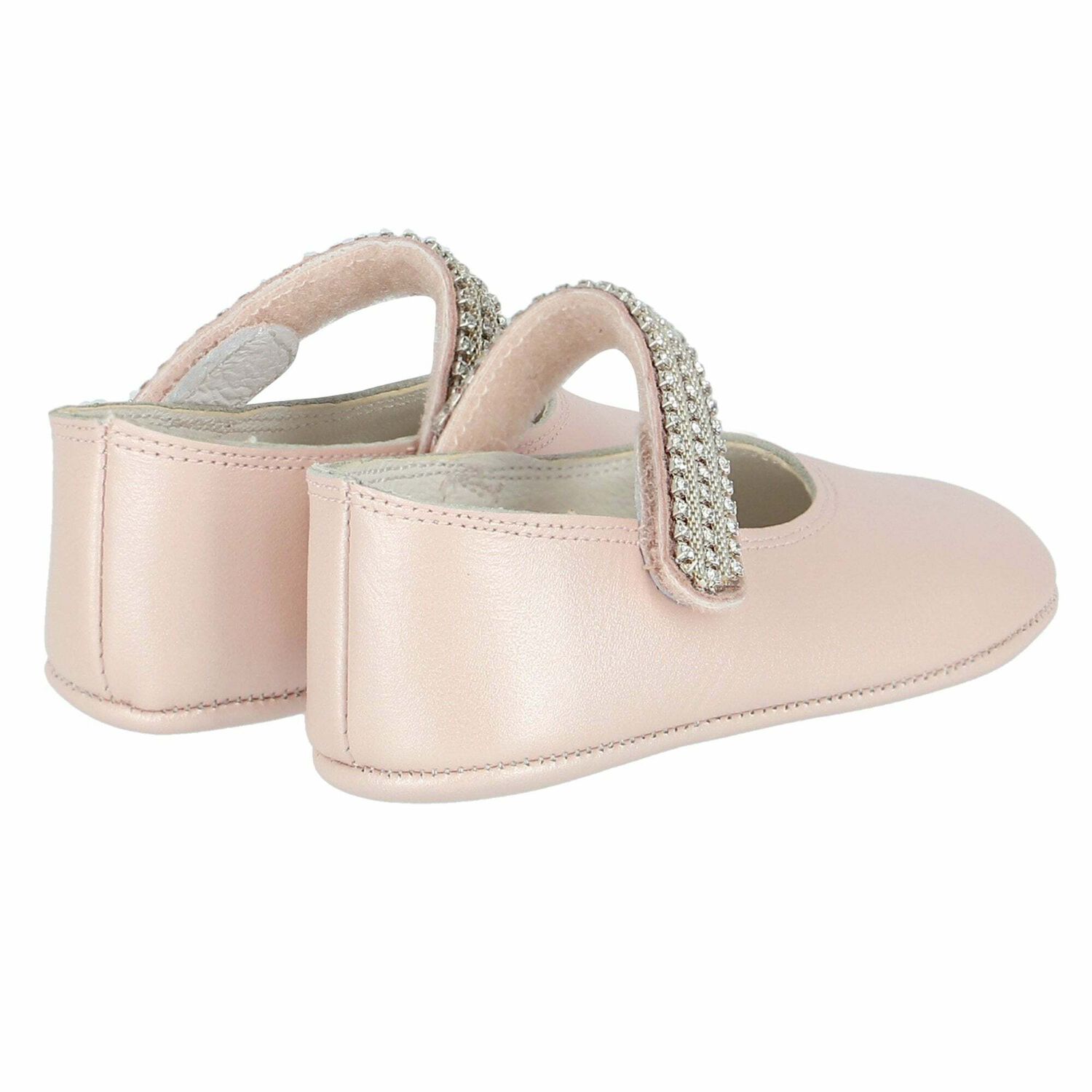 Baby Girls Pink Embellished Pre Walker Shoes, 2, hi-res image number null