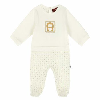 Ivory & Gold Babygrow