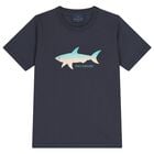 Boys Navy Blue Logo T-Shirt, 1, hi-res