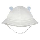 طقم بنطال وقبعة باللونين الأبيض والأزرق للأولاد الصغار, 3, hi-res