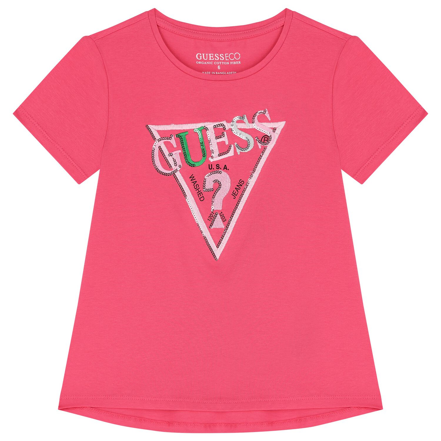 Girls Pink Logo T-Shirt, 2, hi-res image number null