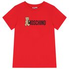 تيشيرت بالشعار بطبعه تيدىبير باللون الاحمر , 3, hi-res